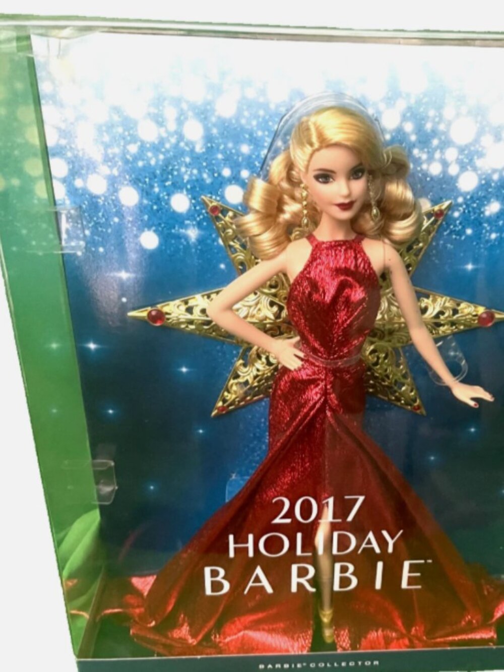 RARE AUTHENTIC 2017 Happy Holidays Barbie doll in original unopened box
